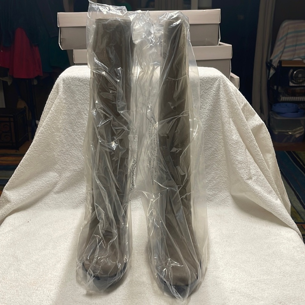 Tall knee high boots.Smoke free home. No tears.NIB